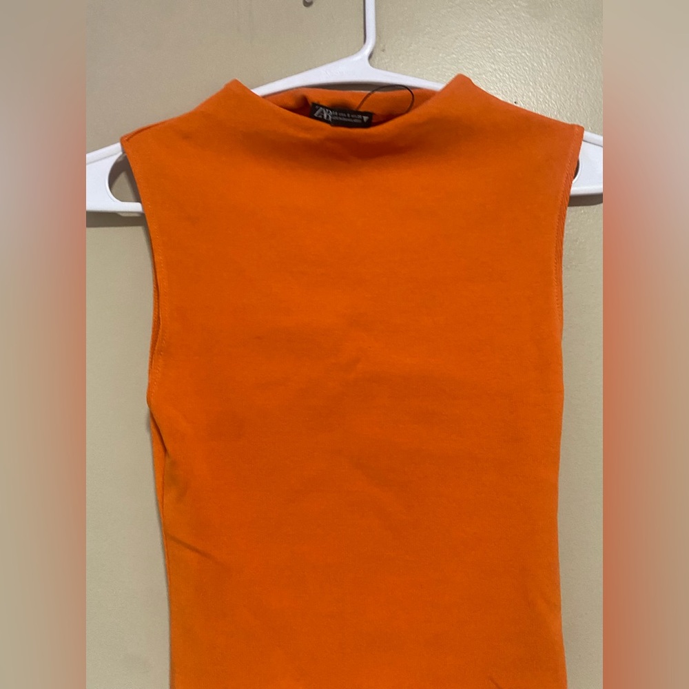 Zara Vibrant Orange Tee